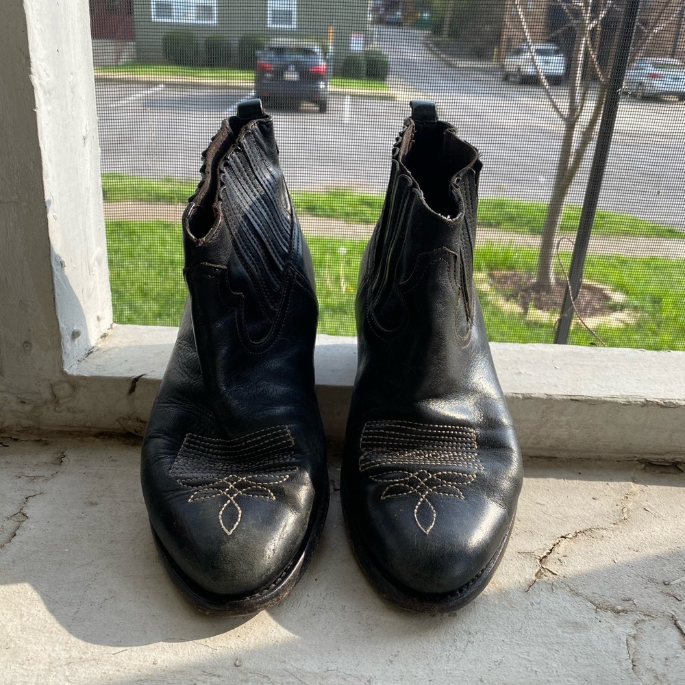 Golden Goose black booties
